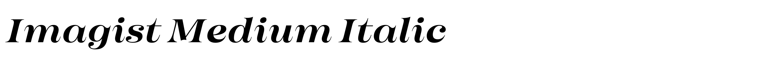 Imagist Medium Italic